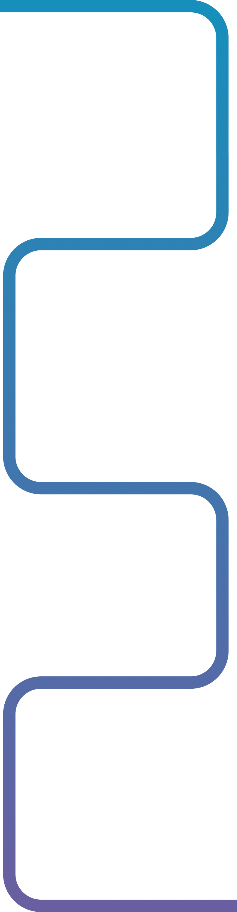 Timeline journey path connecting milestones
